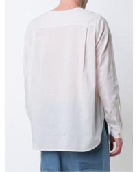 Мужская белая рубашка с длинным рукавом от By Walid