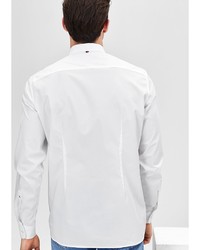 Мужская белая рубашка с длинным рукавом от s.Oliver