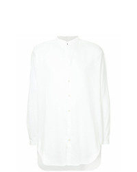 Мужская белая рубашка с длинным рукавом от Saint Laurent