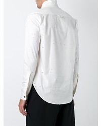 Мужская белая рубашка с длинным рукавом от Damir Doma