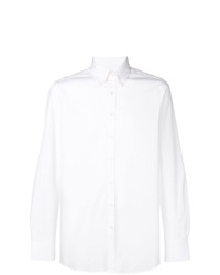 Мужская белая рубашка с длинным рукавом от Salle Privée