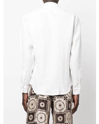 Мужская белая рубашка с длинным рукавом от Sandro