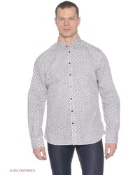 Мужская белая рубашка с длинным рукавом от Sela