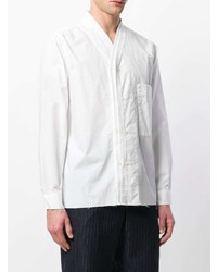 Мужская белая рубашка с длинным рукавом от Natural Selection