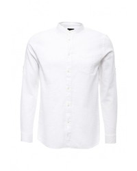 Мужская белая рубашка с длинным рукавом от Sisley