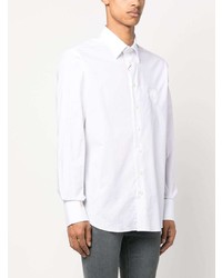 Мужская белая рубашка с длинным рукавом от Billionaire