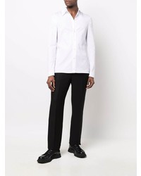 Мужская белая рубашка с длинным рукавом от SAPIO