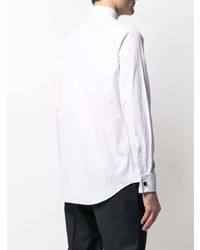 Мужская белая рубашка с длинным рукавом от Canali