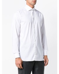 Мужская белая рубашка с длинным рукавом от Lardini