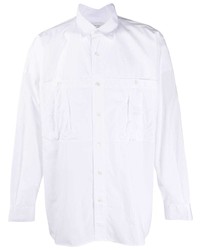 Мужская белая рубашка с длинным рукавом от Societe Anonyme