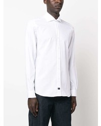 Мужская белая рубашка с длинным рукавом от Fay