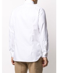 Мужская белая рубашка с длинным рукавом от Lardini