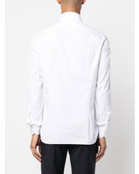 Мужская белая рубашка с длинным рукавом от Borrelli