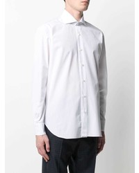 Мужская белая рубашка с длинным рукавом от Barba