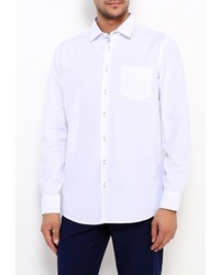 Мужская белая рубашка с длинным рукавом от STENSER