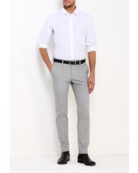 Мужская белая рубашка с длинным рукавом от STENSER