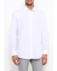 Мужская белая рубашка с длинным рукавом от STENSER