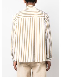 Мужская белая рубашка с длинным рукавом от Sunnei