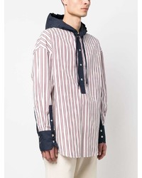 Мужская белая рубашка с длинным рукавом от BLUEMARBLE