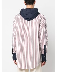 Мужская белая рубашка с длинным рукавом от BLUEMARBLE