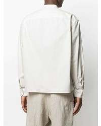 Мужская белая рубашка с длинным рукавом от Lemaire