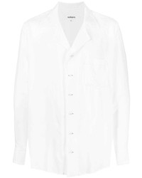 Мужская белая рубашка с длинным рукавом от Sulvam