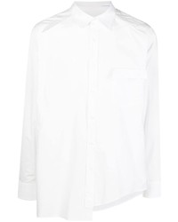 Мужская белая рубашка с длинным рукавом от Sulvam