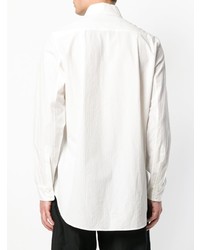 Мужская белая рубашка с длинным рукавом от Uma Wang