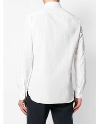 Мужская белая рубашка с длинным рукавом от Borriello