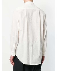 Мужская белая рубашка с длинным рукавом от Uma Wang