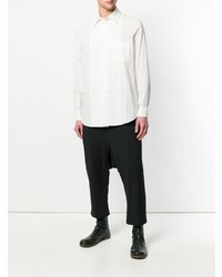 Мужская белая рубашка с длинным рукавом от Uma Wang