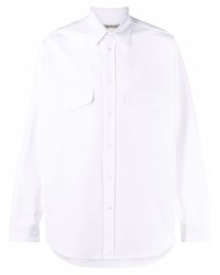 Мужская белая рубашка с длинным рукавом от There Was One