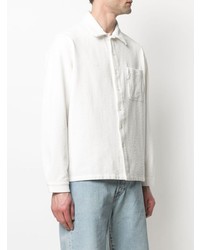 Мужская белая рубашка с длинным рукавом от ERL