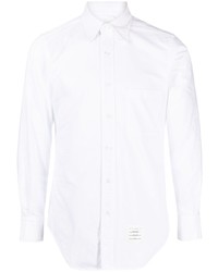 Мужская белая рубашка с длинным рукавом от Thom Browne