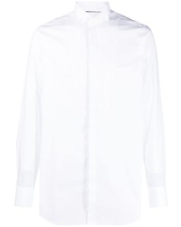 Мужская белая рубашка с длинным рукавом от Tintoria Mattei