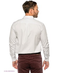 Мужская белая рубашка с длинным рукавом от Tom Farr