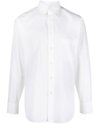 Мужская белая рубашка с длинным рукавом от Tom Ford