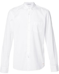 Мужская белая рубашка с длинным рукавом от Tomas Maier