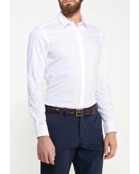 Мужская белая рубашка с длинным рукавом от Top Secret