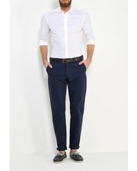 Мужская белая рубашка с длинным рукавом от Top Secret