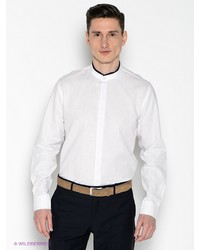 Мужская белая рубашка с длинным рукавом от Top Secret