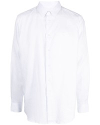 Мужская белая рубашка с длинным рукавом от Trussardi