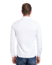 Мужская белая рубашка с длинным рукавом от U.S. Polo Assn.