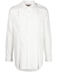 Мужская белая рубашка с длинным рукавом от Uma Wang