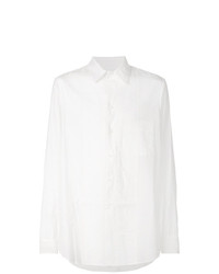 Мужская белая рубашка с длинным рукавом от Uma Wang