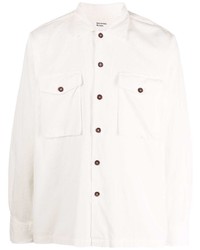 Мужская белая рубашка с длинным рукавом от Universal Works