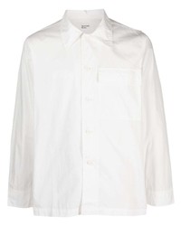 Мужская белая рубашка с длинным рукавом от Universal Works