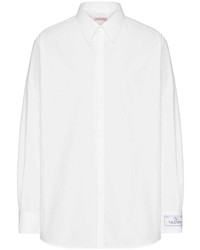 Мужская белая рубашка с длинным рукавом от Valentino Garavani