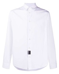 Мужская белая рубашка с длинным рукавом от VERSACE JEANS COUTURE