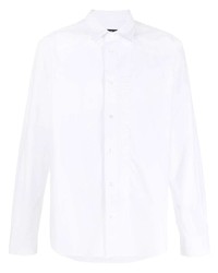 Мужская белая рубашка с длинным рукавом от VERSACE JEANS COUTURE